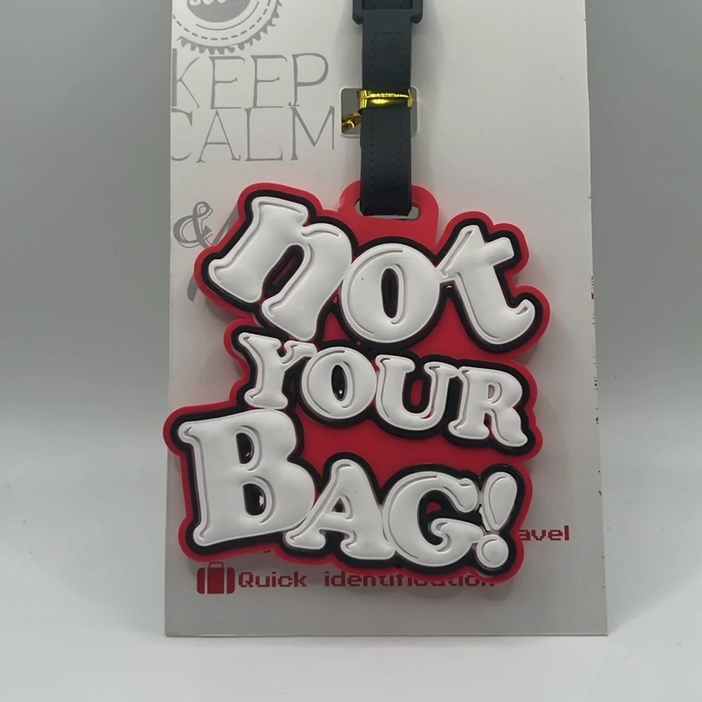 315.‎ Red and White Luggage Tag